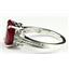 925 Sterling Silver Ladies Ring, Created Ruby, SR136
