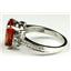 925 Sterling Silver Ladies Ring, Created Padparadscha Sapphire, SR136