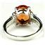 925 Sterling Silver Ladies Ring, Created Padparadscha Sapphire, SR136