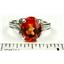 925 Sterling Silver Ladies Ring, Created Padparadscha Sapphire, SR136