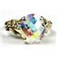 10K, 14K or 18K Gold Angel Ring, Mercury Mist Topaz, R154