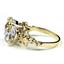 10K, 14K or 18K Gold Angel Ring, Mercury Mist Topaz, R154