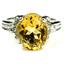 925 Sterling Silver Ladies Ring, Citrine, SR136