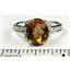 925 Sterling Silver Ladies Ring, Twilight Fire Topaz, SR136
