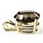 P006, Smoky Quartz 14k Gold Pendant