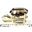 P006, Smoky Quartz 14k Gold Pendant