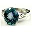 SR139, Neptune Garden Topaz, 925 Sterling Silver Ring .