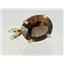 P040, Smoky Quartz 14K Gold Pendant