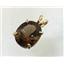 P040, Smoky Quartz 14K Gold Pendant