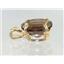 P040, Smoky Quartz 14K Gold Pendant