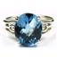 SR139, Swiss Blue Topaz, 925 Sterling Silver Ring