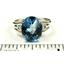 SR139, Swiss Blue Topaz, 925 Sterling Silver Ring