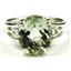 SR139, Green Amethyst, 925 Sterling Silver Ring