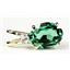 P021, Russian Nanocrystal Emerald, 14k Gold Pendants