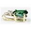 P021, Russian Nanocrystal Emerald, 14k Gold Pendants