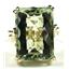 10K, 14K or 18K Gold Ladies Ring, Green Amethyst, R039