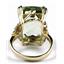 10K, 14K or 18K Gold Ladies Ring, Green Amethyst, R039