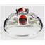 SR243, Garnet CZ, 925 Sterling Silver Ring