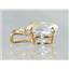 P022, Mercury Mist Topaz 14K Gold Pendant w/accent