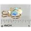 P022, Mercury Mist Topaz 14K Gold Pendant w/accent