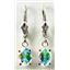 925 Sterling Silver Leverback Earrings, Mercury Mist Topaz, SE007