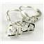 925 Sterling Silver Leverback Earrings, Mercury Mist Topaz, SE007