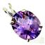 925 Sterling Silver Pendant, Amethyst, SP002