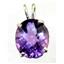 925 Sterling Silver Pendant, Amethyst, SP002