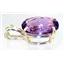 925 Sterling Silver Pendant, Amethyst, SP002