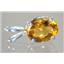 925 Sterling Silver Pendant, Citrine SP002