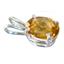 925 Sterling Silver Pendant, Citrine SP002