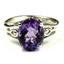 SR139, Amethyst, 925 Sterling Silver Ring