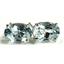 925 Sterling Silver Post Earrings, Aquamarine, SE002