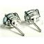 925 Sterling Silver Post Earrings, Aquamarine, SE002