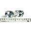 925 Sterling Silver Post Earrings, Aquamarine, SE002