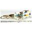 14k Gold Leverback Earrings, Mercury Mist Topaz, E407