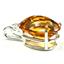 925 Sterling Silver Pendant, Citrine, SP085