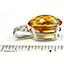 925 Sterling Silver Pendant, Citrine, SP085