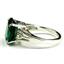 SR139, Russian Nanocrystal Emerald, 925 Sterling Silver Ring