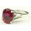SR139, Created Ruby, 925 Sterling Silver Ring