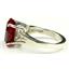 SR139, Created Ruby, 925 Sterling Silver Ring