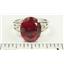 SR139, Created Ruby, 925 Sterling Silver Ring