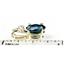 P020, London Blue Topaz, 14k Gold Pendant