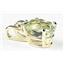P020, Green Amethyst, 14k Gold Pendant