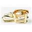 P020, Champagne CZ, 14K Gold Pendant