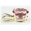 P002, Pure Pink Topaz, 14k Gold Pendant