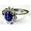 925 Sterling Silver Ladies Ring, Natural Blue Star Sapphire, SR235