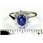 925 Sterling Silver Ladies Ring, Natural Blue Star Sapphire, SR235