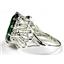 SR260, Russian Nanocrystal Emerald, 925 Sterling Silver Ring