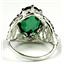 SR260, Russian Nanocrystal Emerald, 925 Sterling Silver Ring